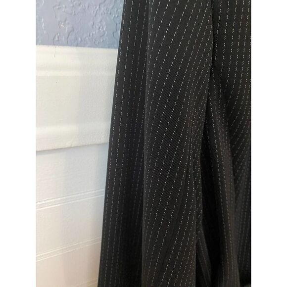 Signature by Larry Levine Black Lined Double Button Tie Front Jacket Size 10 - Picture 2 of 13